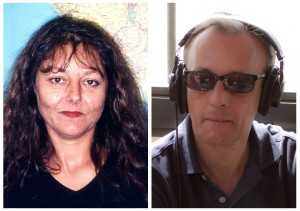 Combo picture of the two Radio France International journalists Dupont and Verlon, who were killed by gunmen in northern Mali
