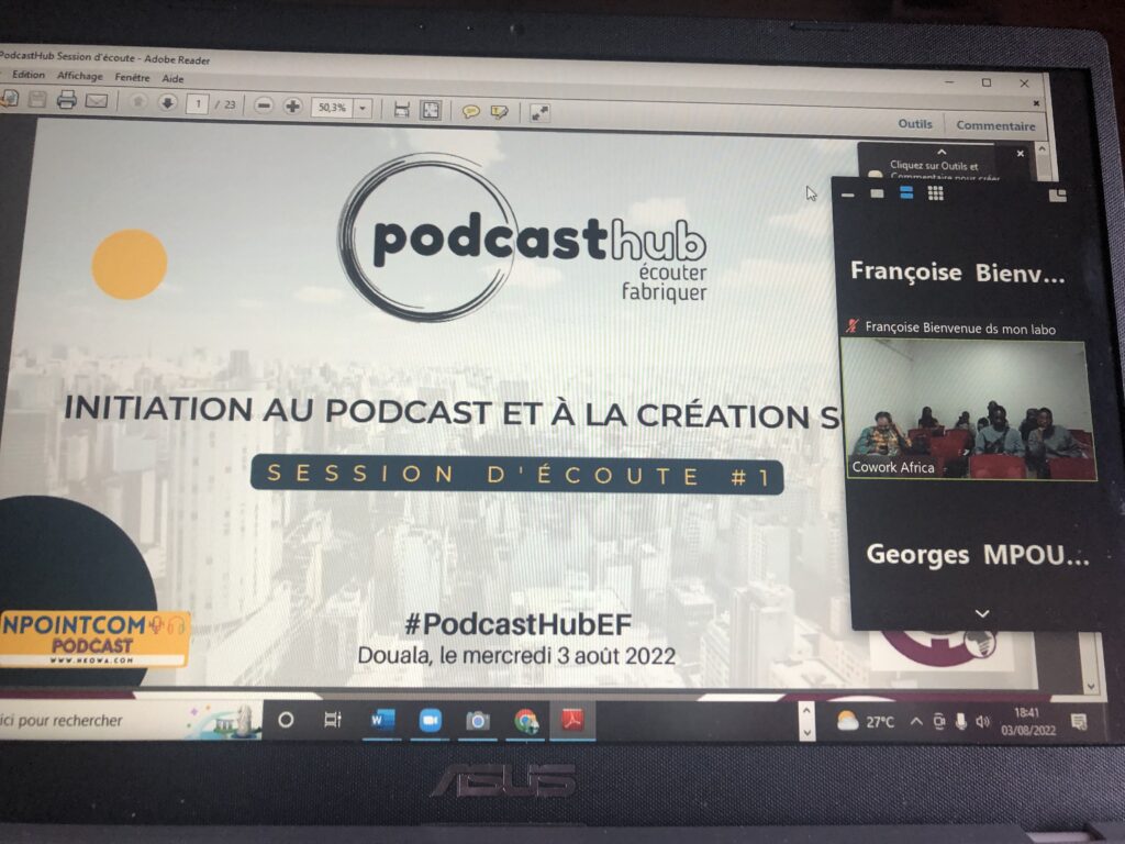 Capture d'écran PodcastHub Douala